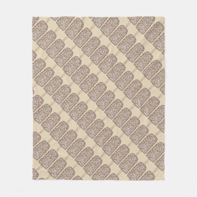 Schokolade Eclair Ice Cream Popsikel Fleecedecke (Vorderseite)