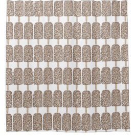 Schokolade Eclair Ice Creme Popsicle Duschvorhang