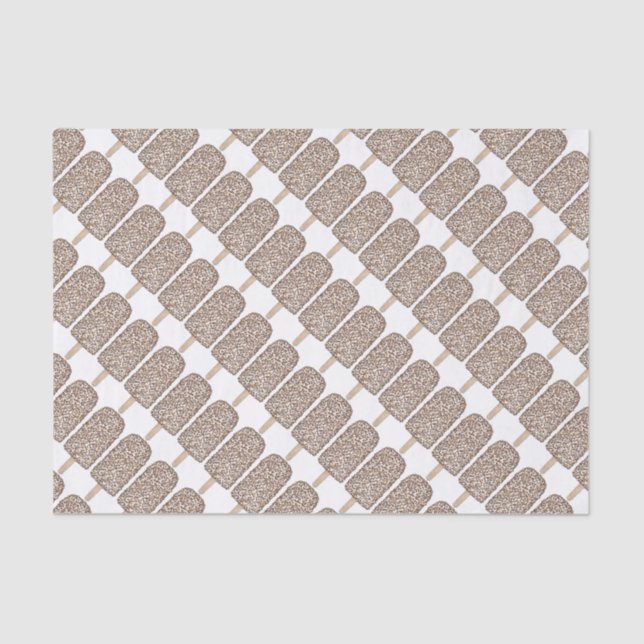 Schokolade Eclair Popsicle Popsicles Tissue Seidenpapier (Vorderseite)