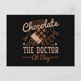 Schokolade - Eine kleine Schokolade am Tag Postkarte