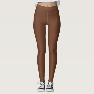 Schokolade Eiscreme Solid Brown Legging Leggings