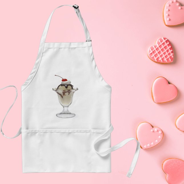 Schokolade Eiscreme Sundae Schürze (Chocolate Ice Cream Sundae Adult Apron)