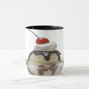 Schokolade Eiscreme Sundae Tasse