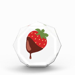 Schokolade-Erdbeere Acryl Auszeichnung