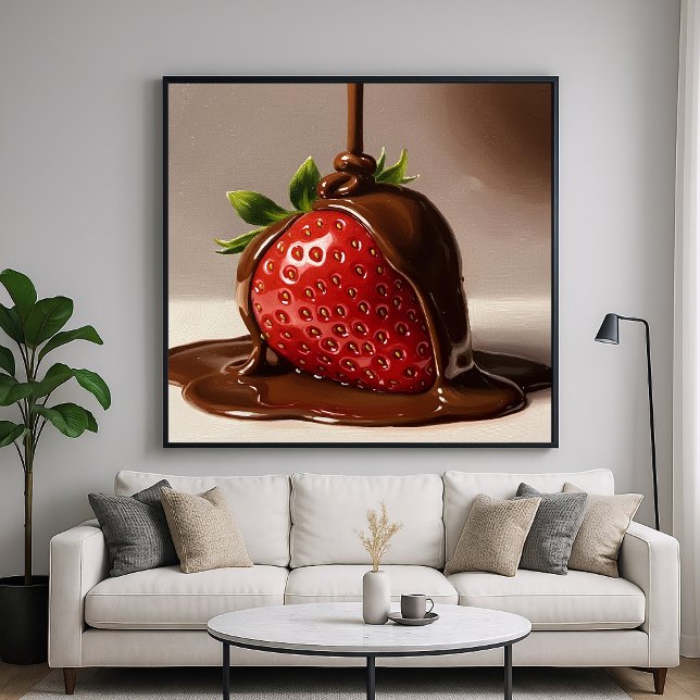 Schokolade Erdbeere - Detaillierte Farbgebung Poster (Von Creator hochgeladen)