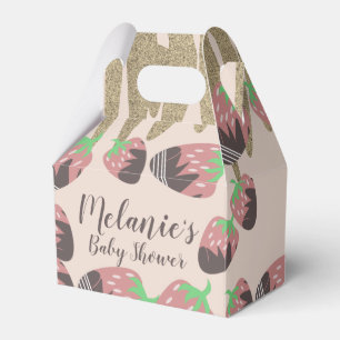 Schokolade Erdbeeren Imitate Glitzer Kinderdusche Geschenkschachtel