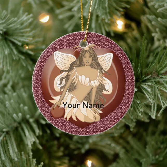 Schokolade Feenmärchen Keramik Ornament (Baum)