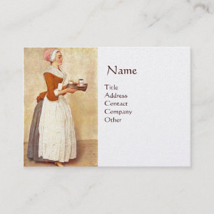 SCHOKOLADE FONDUE DINNER PARTY Gold Metallic Visitenkarte