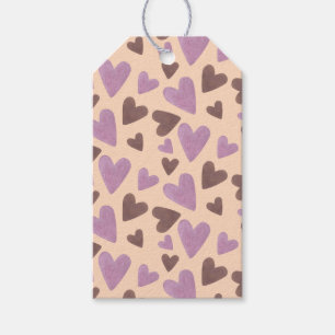 Schokolade für Handwasserfarbe Rosa Geschenkanhänger