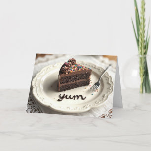 Schokolade Geburtstagstorte Karte