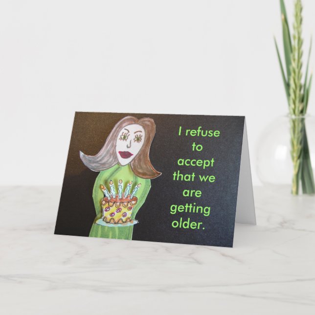 Schokolade, Geld, Diamanten...jetzt, DASS ich akze Karte (Vorderseite)