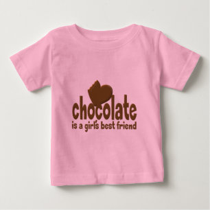 Schokolade Girls bester Freund Baby T-shirt