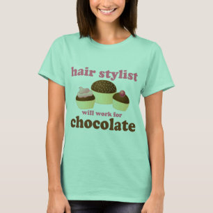 Schokolade Haar Stylist Beruf Geschenk T-Shirt