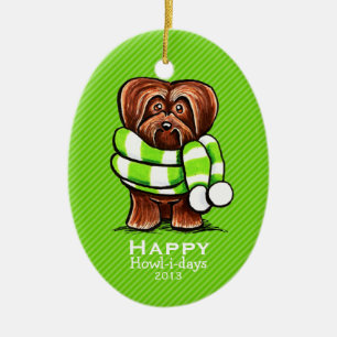 Schokolade Havanese Keramik Ornament
