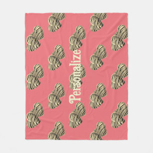 Schokolade herzromantische rosa niedliche Liebe Fleecedecke