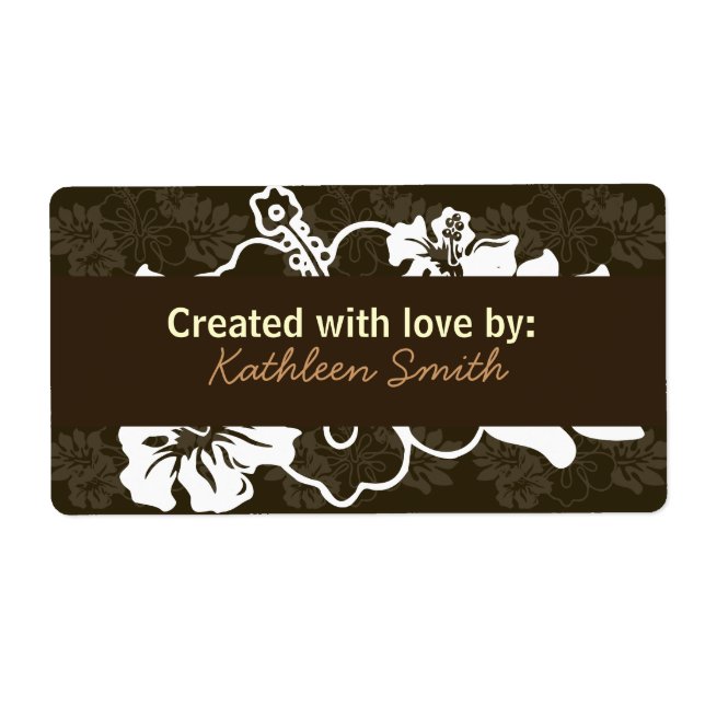 Schokolade Hibiskus Rezept/Goodies-Etikett (Vorne)