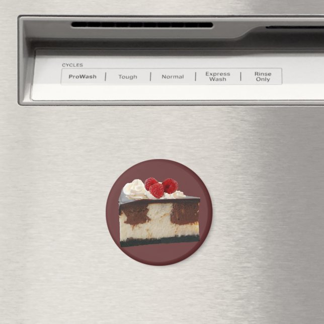 Schokolade Himbeere Cheesecake Magnet (In Situ (Geschirrspüler))