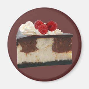 Schokolade Himbeere Cheesecake Magnet