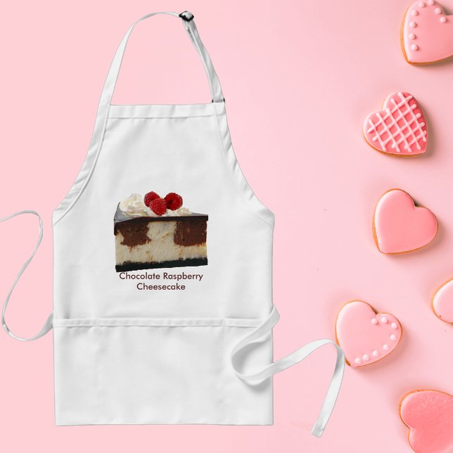 Schokolade Himbeere Cheesecake Schürze (Chocolate Raspberry Cheesecake Adult Apron)