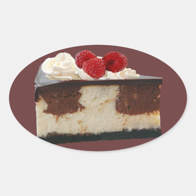 Schokolade Himbeere Cheesecake Sticker (Vorderseite)