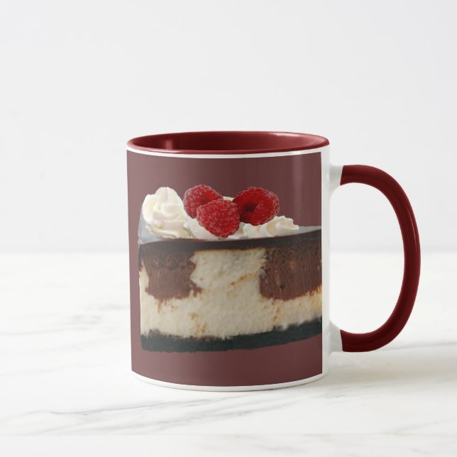 Schokolade Himbeere Cheesecake Tasse (Rechts)