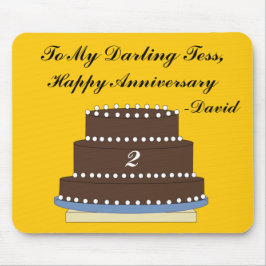 Schokolade Hochzeitstorte Mousepad