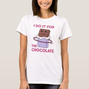 Schokolade Hullern Hula Sport Strip Funny Food T-Shirt