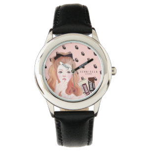 Schokolade Jennie Lederbanduhr Armbanduhr