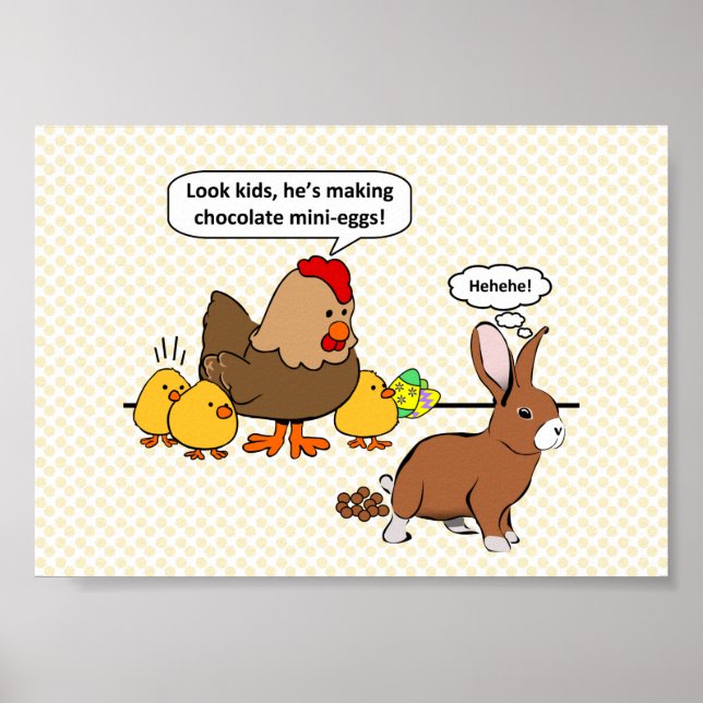 Schokolade kacke lustiges Design Poster (Vorne)