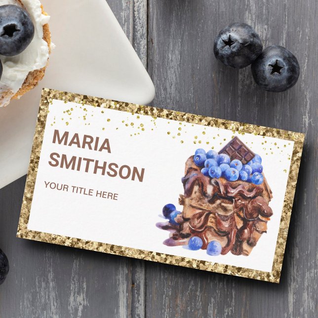 Schokolade Koch-Backbäckerei Visitenkarte (Von Creator hochgeladen)