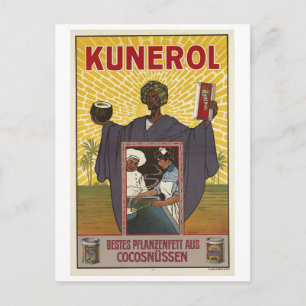 Schokolade, Kokosnuss, Süßigkeiten, Werbung, Vinta Postkarte