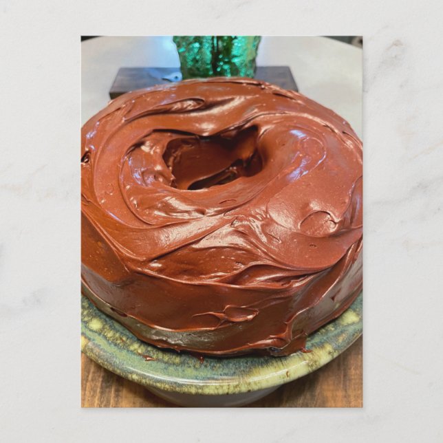 Schokolade Kuchen! Postkarte (Vorderseite)