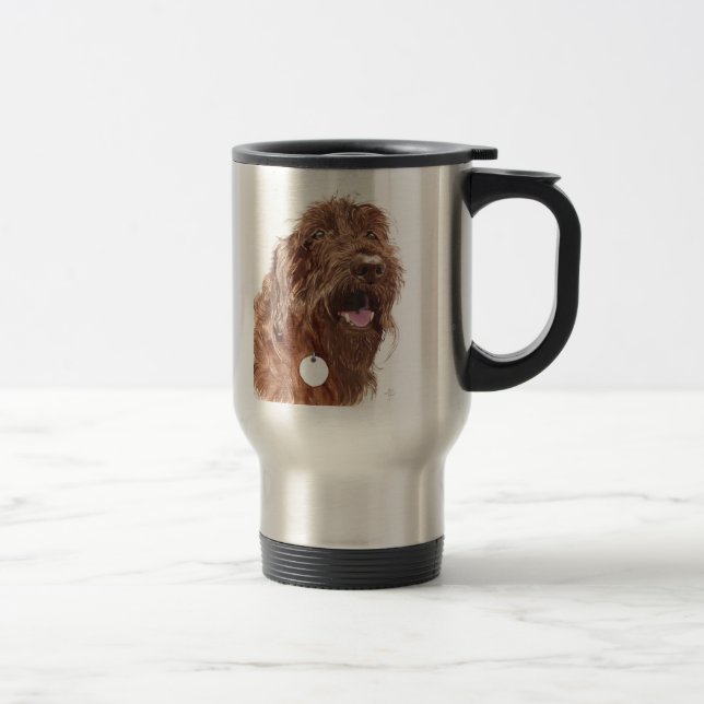 Schokolade Labradoodle #1 Reise-Tasse Reisebecher (Rechts)