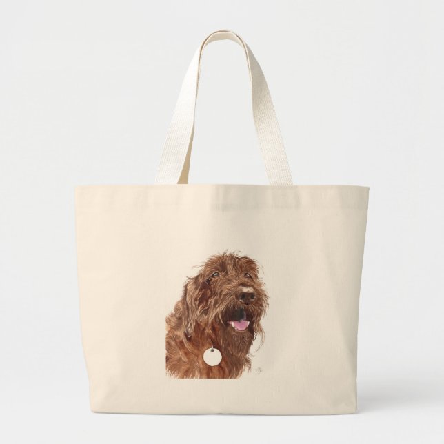 Schokolade Labradoodle #1 Tasche (Vorne)