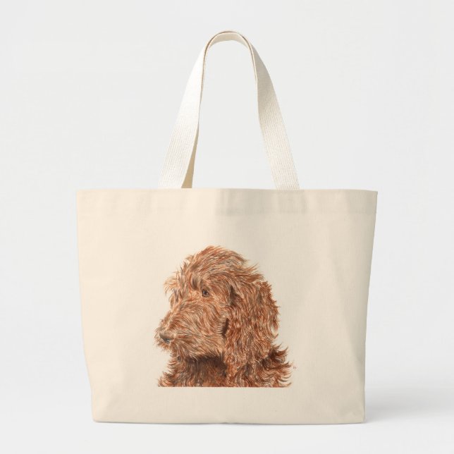 Schokolade Labradoodle #2 Tasche (Vorne)