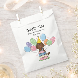 Schokolade Labradoodle Geburtstagsparty Gunstbeute Geschenktütchen
