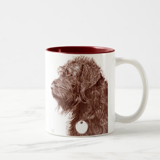 Schokolade Labradoodle Tasse (Rechts)