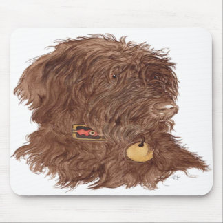 Schokolade Labradoodle Xena Mousepad