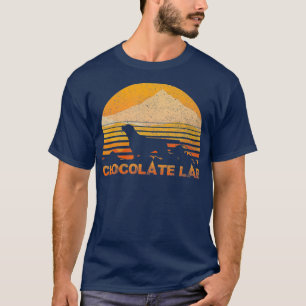 SCHOKOLADE LABRADOR Funny Lover Vintager Retro T-Shirt