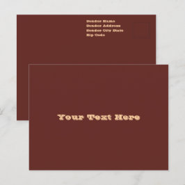 Schokolade Labrador Hund Fur Braune Farbe Postkarte