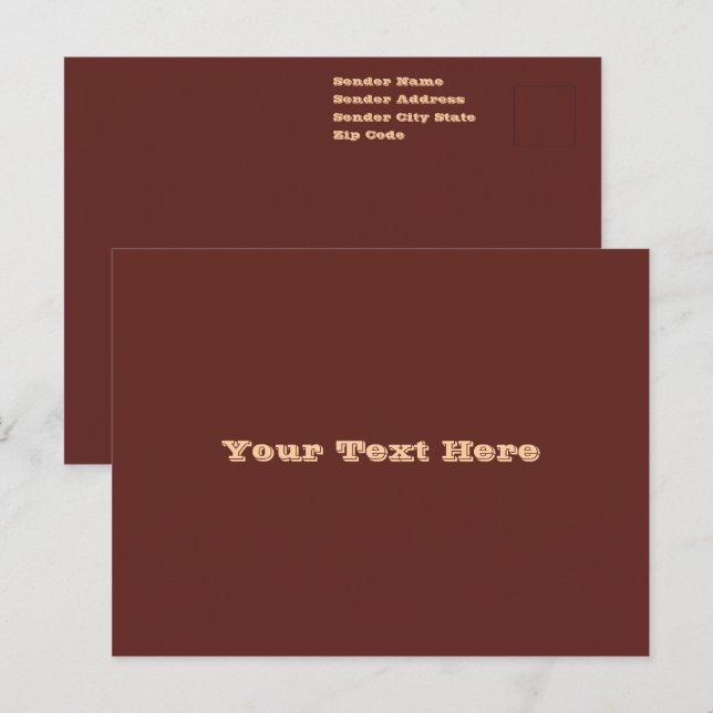 Schokolade Labrador Hund Fur Braune Farbe Postkarte (Vorne/Hinten)