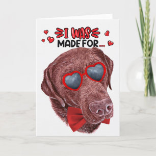 Schokolade Labrador Hund Liebe Ihr Valentin Feiertagskarte