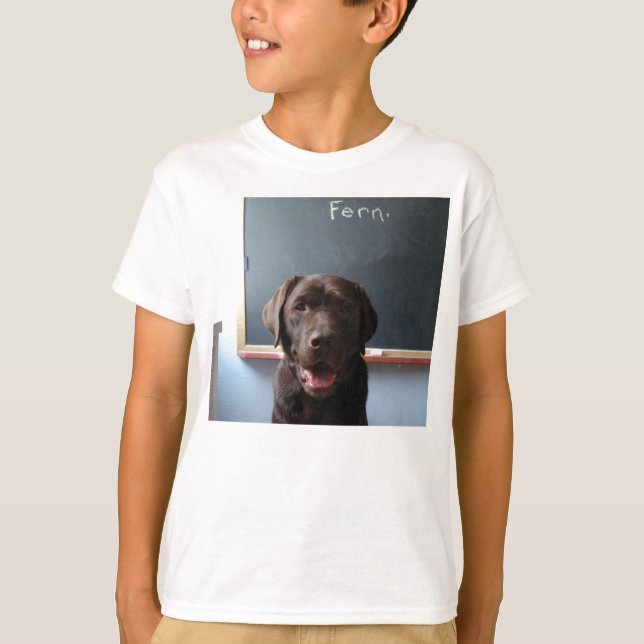 Schokolade Labrador Hund T - Shirt (Vorderseite)