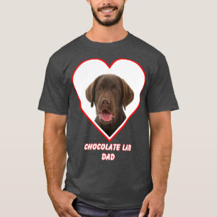 Schokolade Labrador Hund Vater T-Shirt