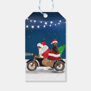 Schokolade Labrador Hund Weihnachtsmann Geschenkanhänger