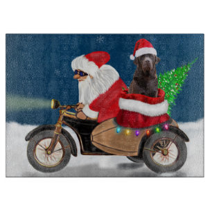 Schokolade Labrador Hund Weihnachtsmann Schneidebrett