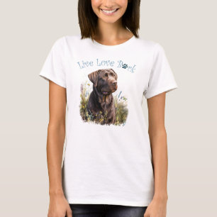 Schokolade Labrador Hunde Mama T-Shirt