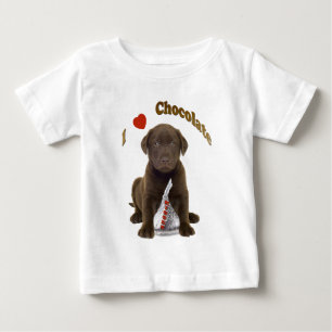 Schokolade Labrador I Liebe Schokolade Küsse Baby T-shirt