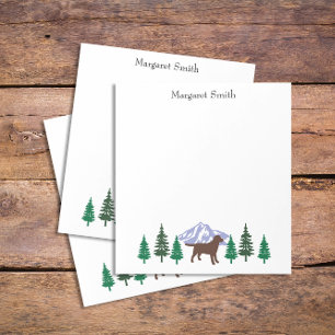 Schokolade Labrador Kontur Evergreen Tree Notepad Notizblock