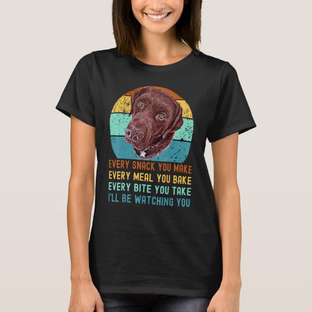 Schokolade Labrador Labrador Retriever Dose Every  T-Shirt (Vorderseite)